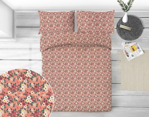 1-luxusni-povleceni-bavlneny-saten-bily-koralova-bezova-barevna-moderni-kytickove-malaga-coral-acko-140x200+70x90