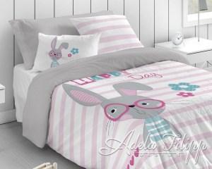 2-detske-povleceni-sede-bile-ruzove-zajicek-roztomile-bunny-martina-acko-140x200+70x90