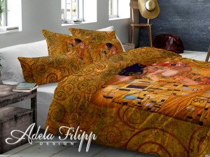 2-luxusni-povleceni-makosaten-gustav-klimt-polibek-oranzove-klimt-kiss-acko-140x200+70x90