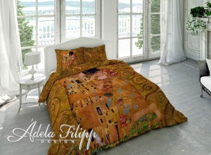 3-luxusni-povleceni-makosaten-gustav-klimt-polibek-oranzove-klimt-kiss-acko-140x200+70x90