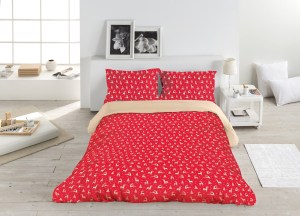 vanocni-bavlnene-povleceni-cervene-jelen-jelinek-stromecek-cervena-bezova-jelenceky-red-acko-140x200+70x90